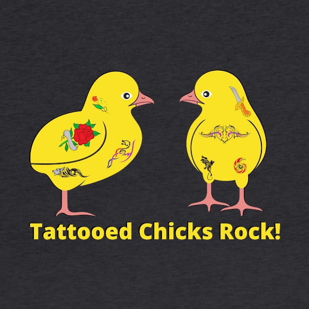 Tattooed chicks rock! - tattoos by Acutechickendesign